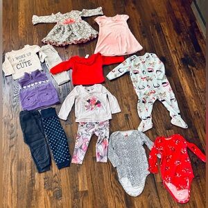 EUC Winter Baby Girl Clothing Bundle 18months